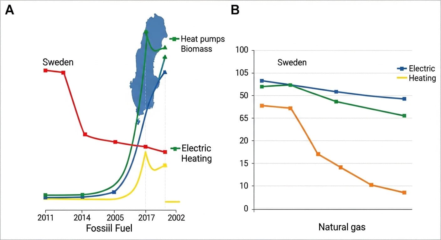 Comparing home heating trajectories in Sweden and the UK Comparing home heating trajectories in Sweden and the UK