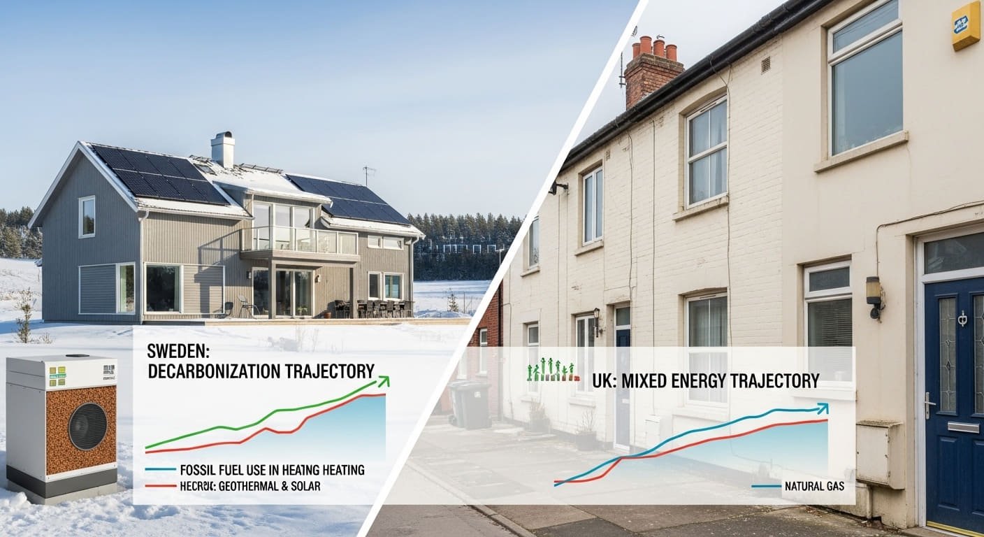 Comparing home heating trajectories in Sweden and the UK Comparing home heating trajectories in Sweden and the UK