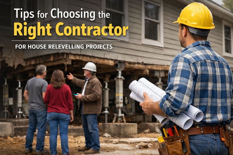 Tips for Choosing the Right Contractor for House Relevelling Projects