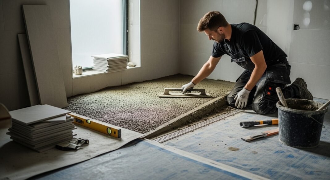 Precision Shower Screeding for Leak-Free Bathrooms