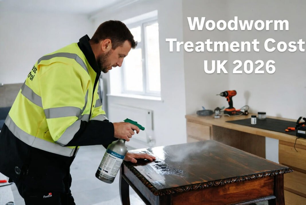 Treatment of woodworm how much does it cost